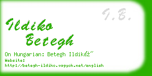 ildiko betegh business card